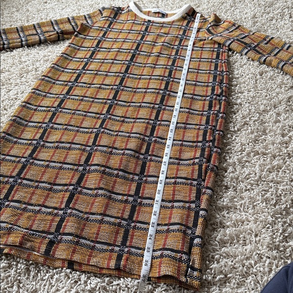 Zara Multicolor Plaid Women Dress Size Medium - Picture 5 of 8